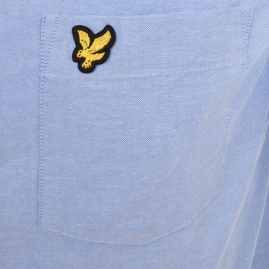 Lyle And Scott Short Sleeve Shirt Blue Mainline Menswear Canada